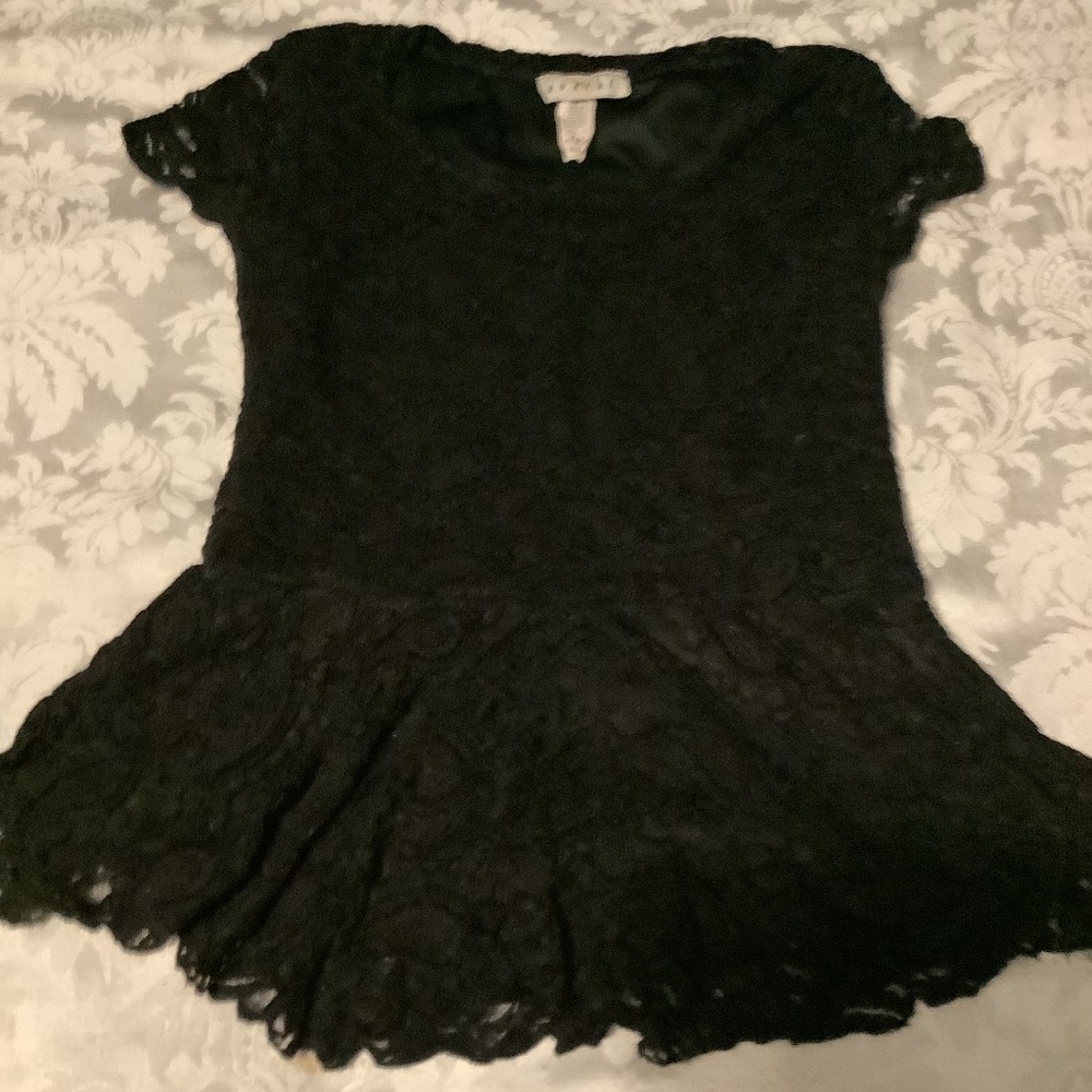 Avital Women’s Black Lace Top Size S